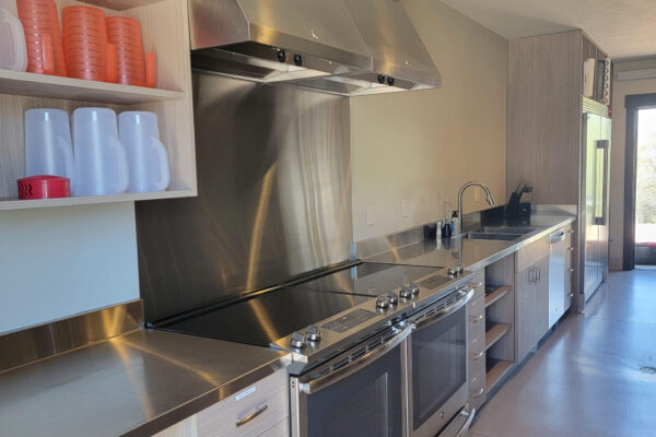 Counter and cupboards